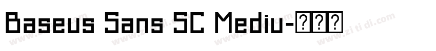 Baseus Sans SC Mediu字体转换